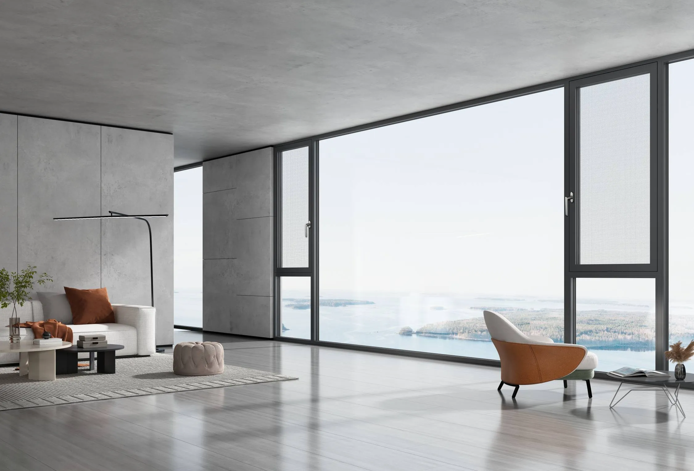 Interior aluminum doors Supplier